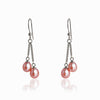 Double Pearl Dangle Earrings - Leila Jewels