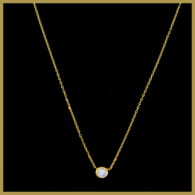 Zirconia Pendant Necklace - Leila Jewels