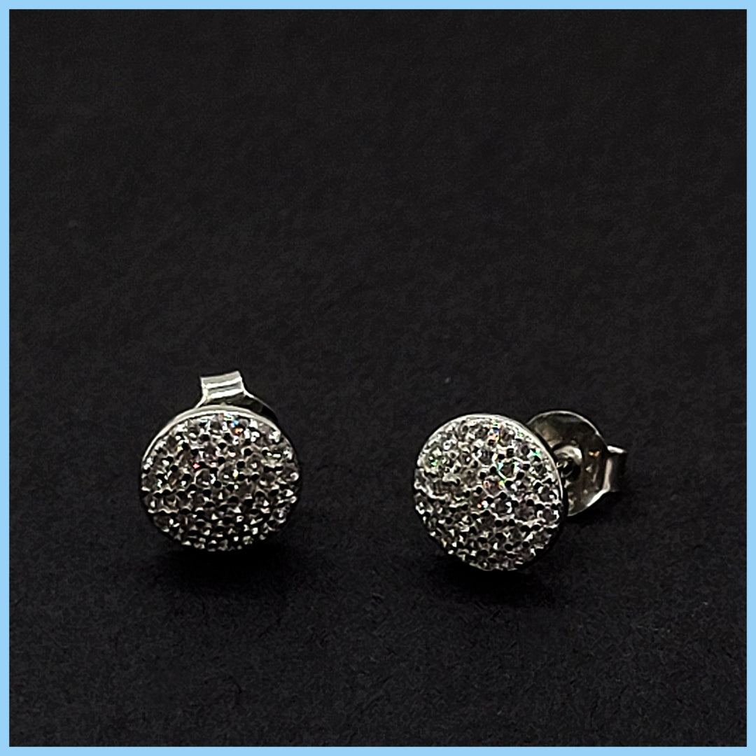 Pavé Stud Earrings - Leila Jewels