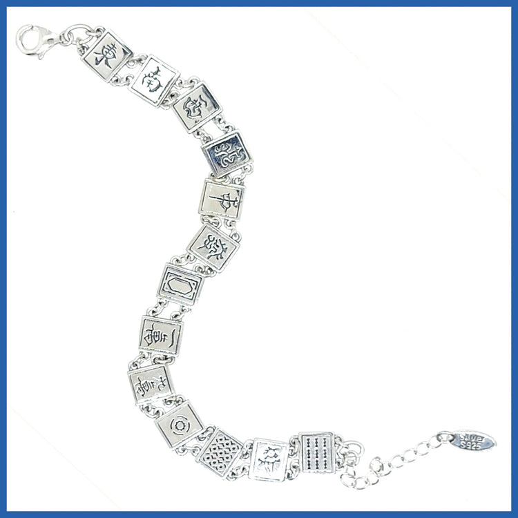 Sterling Silver Mah Jongg Bracelet - Leila Jewels