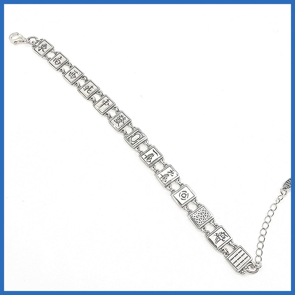 Sterling Silver Mah Jongg Bracelet - Leila Jewels