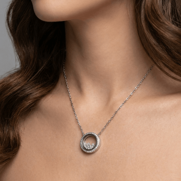 Floating Crystals Necklace - Leila Jewels