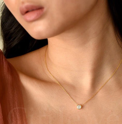 Zirconia Pendant Necklace - Leila Jewels