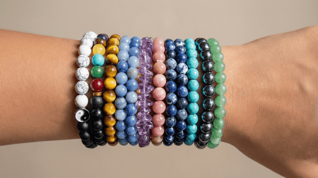 Vibrant Gemstone Bead Bracelet Collection - Leila Jewels
