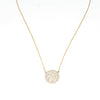 Pavé Disc Necklace - Leila Jewels