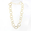 Brushed Gold Vermeil Hexagon Links Necklace - Leila Jewels