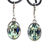 Aqua Green Crystal Drop Earrings - Leila Jewels