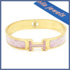 "H" Hinged Cuff - Leila Jewels