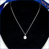 Sterling Halo Pendant Necklace - Leila Jewels