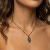 Crystal Hamsa Necklace - Leila Jewels