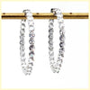 Sparkle Hoop Earrings - Leila Jewels