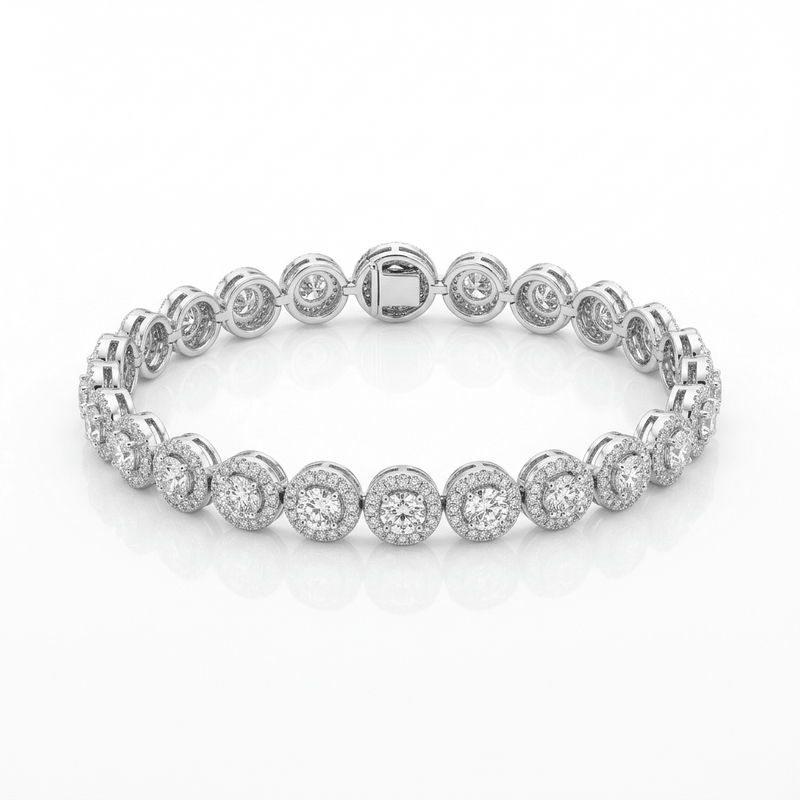 Sterling Silver Zirconia Tennis Bracelet - Leila Jewels