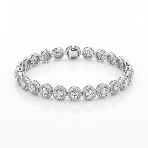 Sterling Silver Zirconia Tennis Bracelet - Leila Jewels