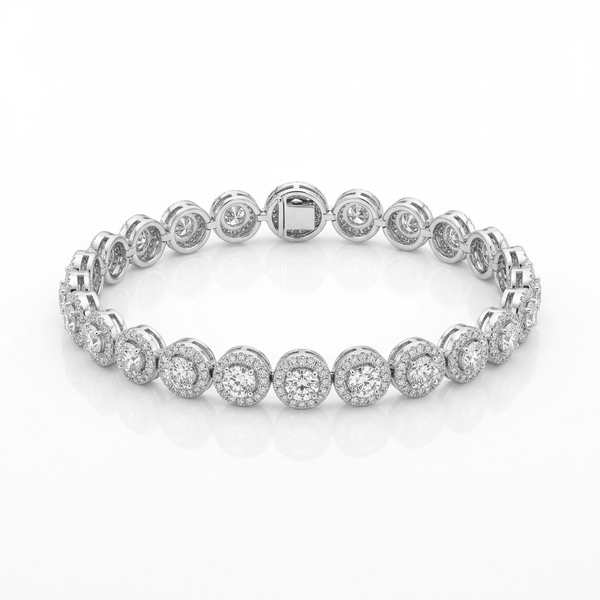 Sterling Silver Zirconia Tennis Bracelet - Leila Jewels
