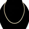 Italian Sterling Silver Two - Tone Barrel Chain Necklace - Leila Jewels