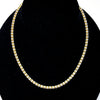 Italian Sterling Silver Two - Tone Barrel Chain Necklace - Leila Jewels