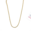 Italian Sterling Silver Two - Tone Barrel Chain Necklace - Leila Jewels
