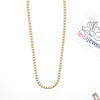 Italian Sterling Silver Two - Tone Barrel Chain Necklace - Leila Jewels