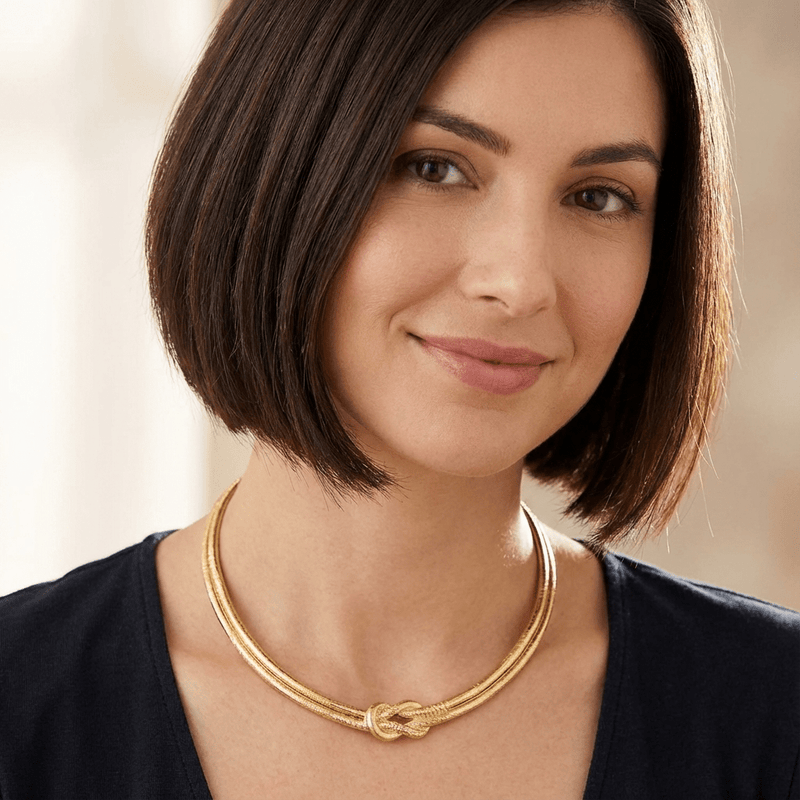 Golden Knot Necklace - Leila Jewels