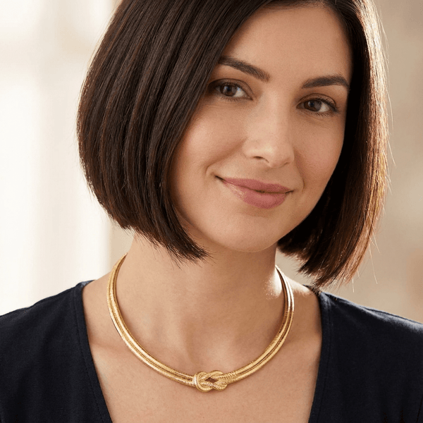 Golden Knot Necklace - Leila Jewels