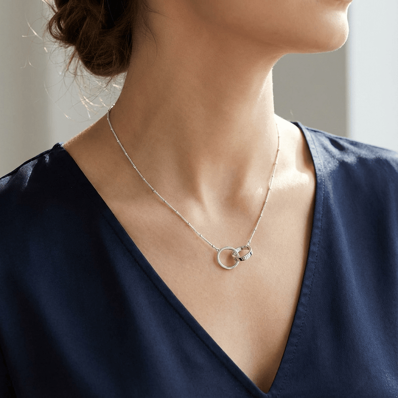Love Rings Necklace - Leila Jewels