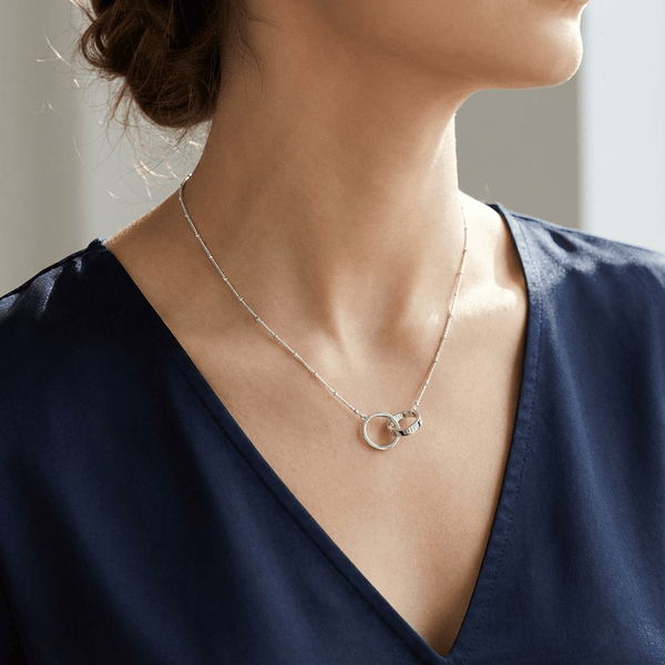 Love Rings Necklace - Leila Jewels