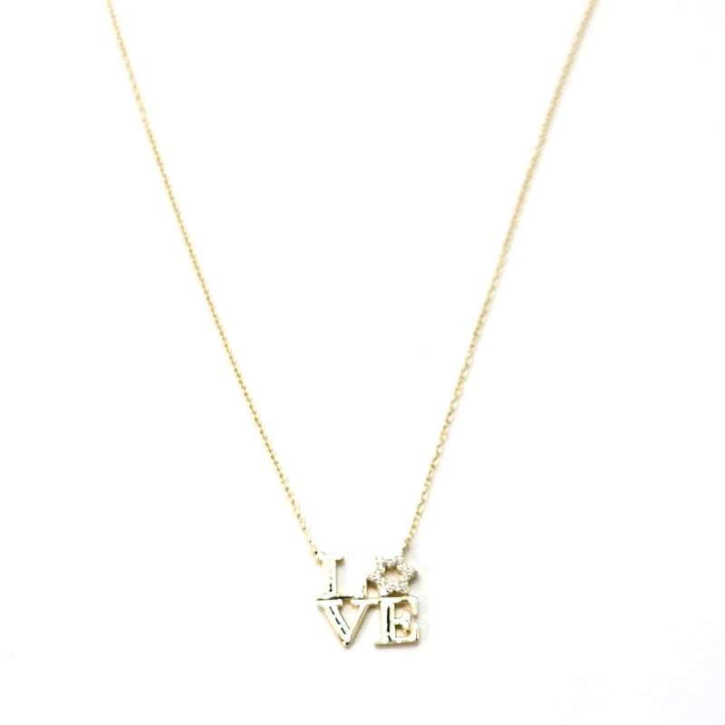 Square Love Star Necklace - Leila Jewels