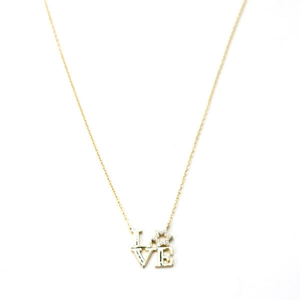Square Love Star Necklace - Leila Jewels