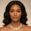 Graduated Mother - of - Pearl Petal Necklace - Leila Jewels