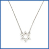Sterling Pavé Star of David Necklace - Leila Jewels
