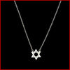Sterling Pavé Star of David Necklace - Leila Jewels