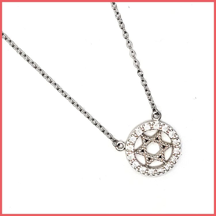 Sterling Star of David Necklace - Leila Jewels