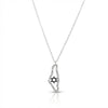 Israel Map Pendant Necklace with Jewish Star - Leila Jewels
