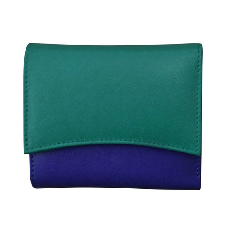 Two - Tone Leather Pocket Wallet - Leila Jewels