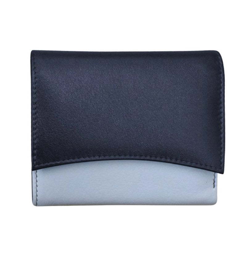 Two - Tone Leather Pocket Wallet - Leila Jewels