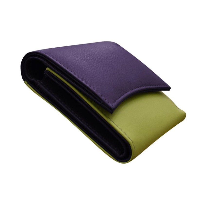 Two - Tone Leather Pocket Wallet - Leila Jewels