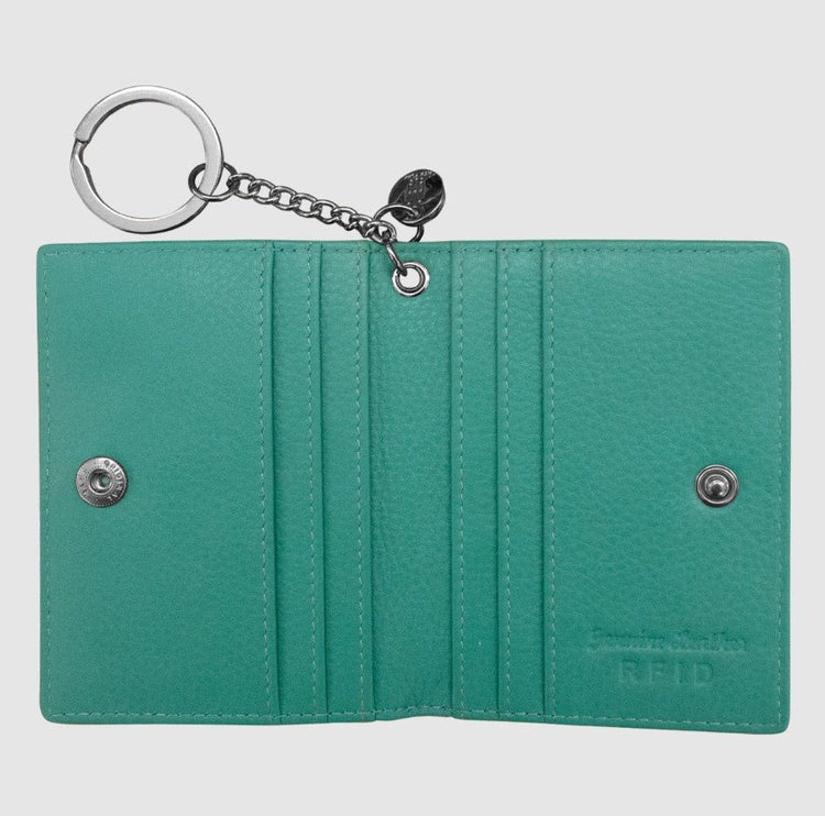 Leather Key Ring/Card Case - Leila Jewels