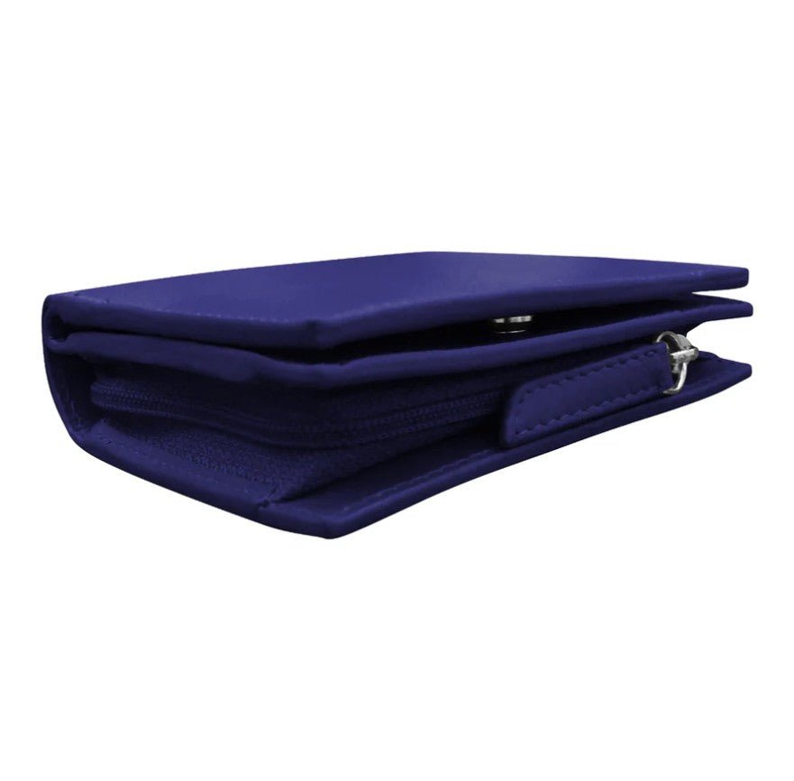 Small Leather Snap Wallet - Leila Jewels