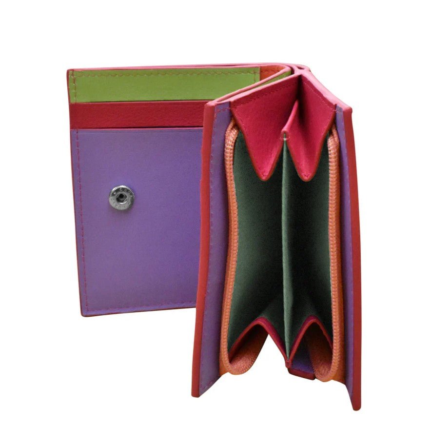 Small Leather Snap Wallet - Leila Jewels