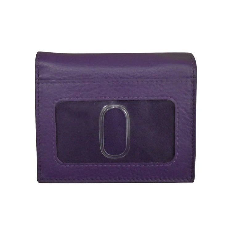 Small Leather Snap Wallet - Leila Jewels