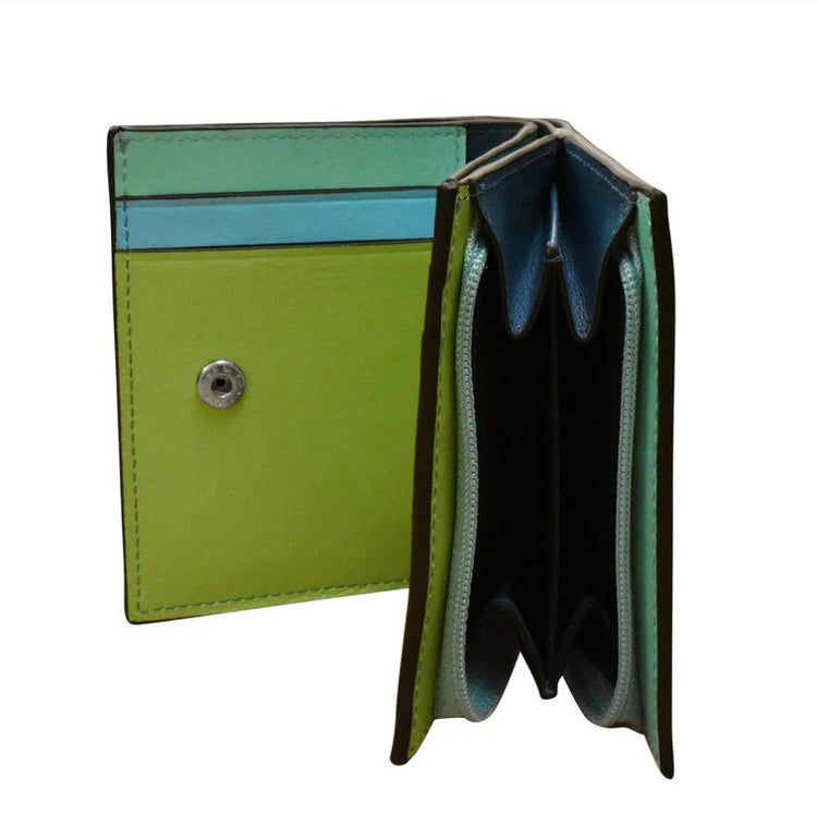 Small Leather Snap Wallet - Leila Jewels