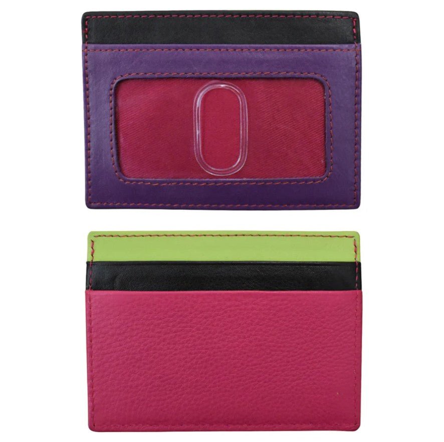 Flat Leather I.D. / Card Case - Leila Jewels