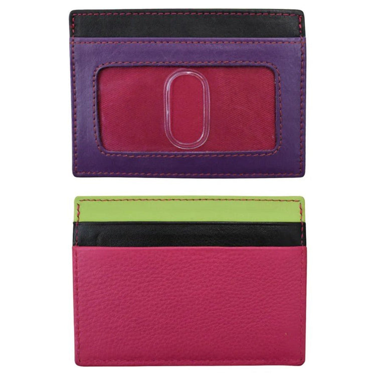 Flat Leather I.D. / Card Case - Leila Jewels