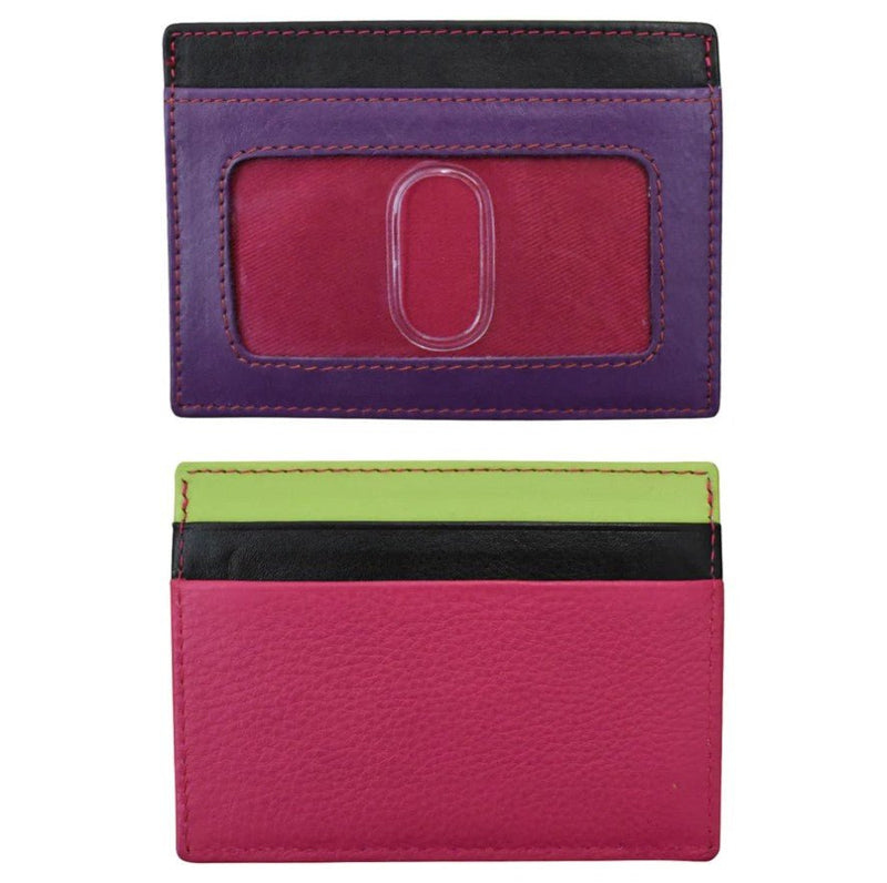 Flat Leather I.D. / Card Case - Leila Jewels