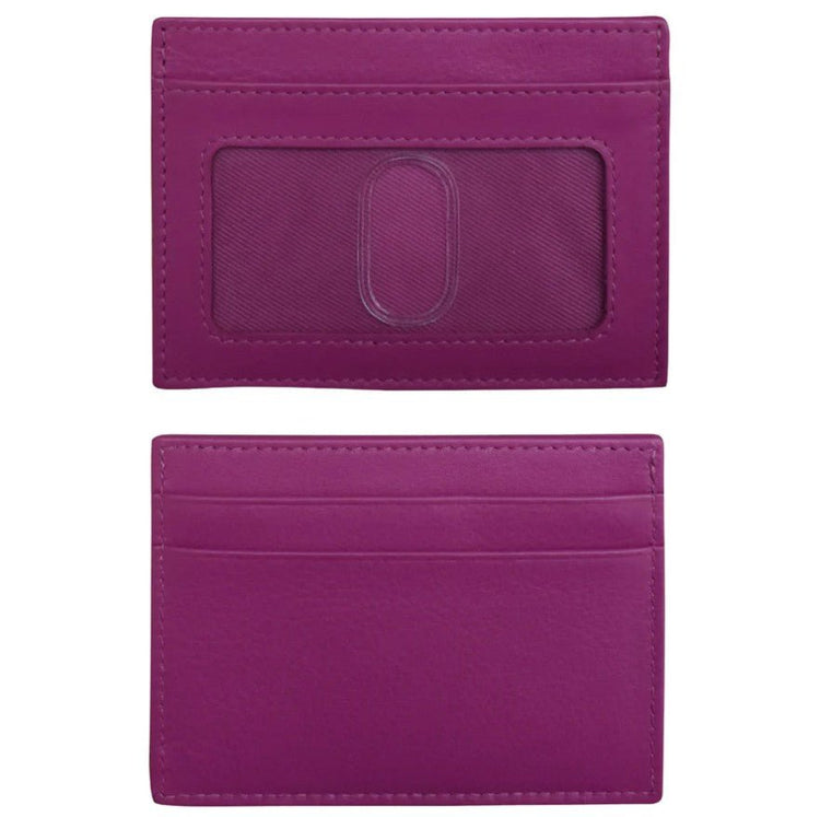 Flat Leather I.D. / Card Case - Leila Jewels
