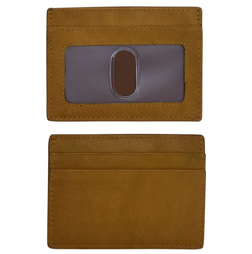 Flat Leather I.D. / Card Case - Leila Jewels