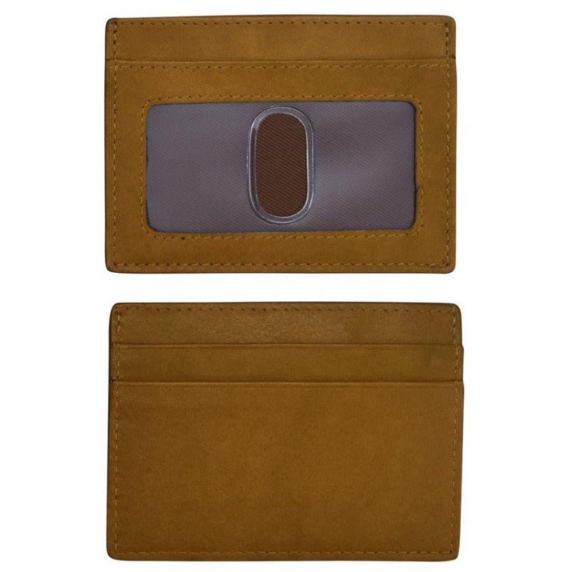 Flat Leather I.D. / Card Case - Leila Jewels