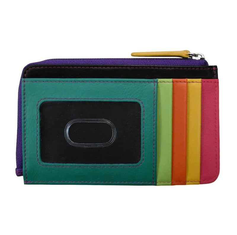 Flat Leather Card Case - Leila Jewels
