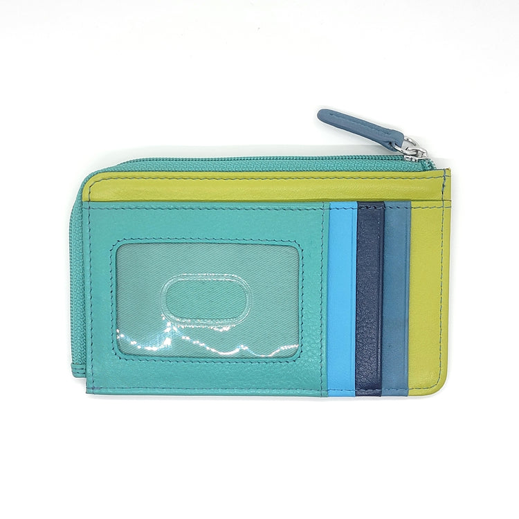 Flat Leather Card Case - Leila Jewels