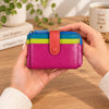 Small Leather Card Holder Purse - Leila Jewels